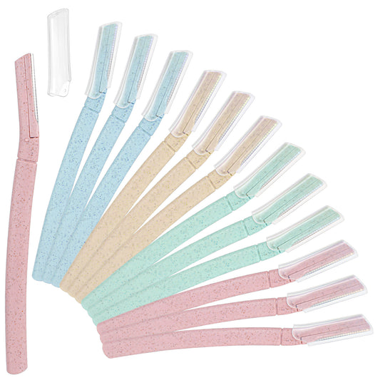 Classicseali 10PCS Facial Razors, Multifunctional Razor for Face Women, with Protective Cover, Micro Razors for Woman Face, for Faces, Eyebrows, Chin, Jawline, Underarms, 5 Colors
