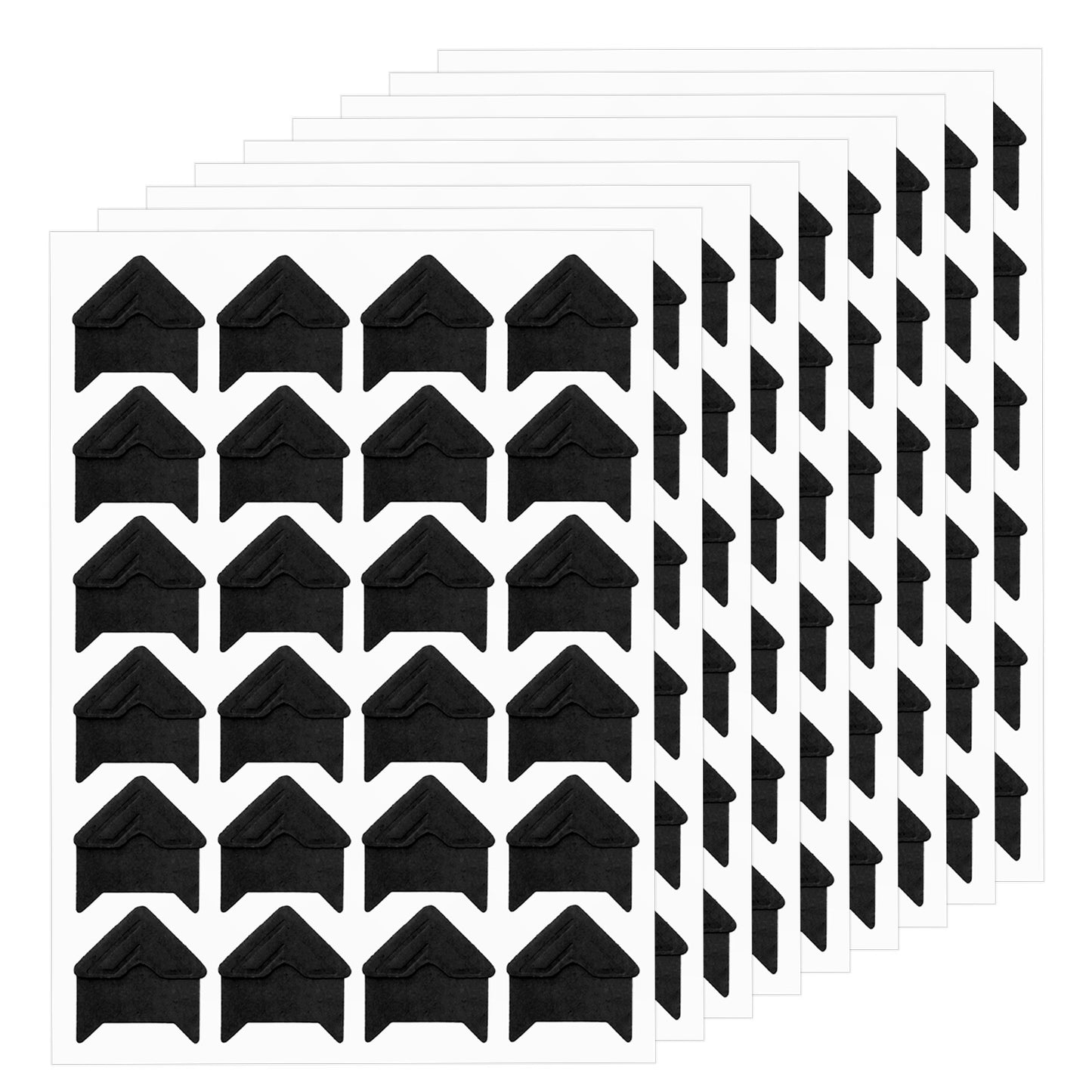 Classicseali 600 Pcs Photo Corner Stickers, Black Picture Corners for Scrapbooking, Photo Corners Self Adhesive for DIY Albums, Memory Books, and Journals