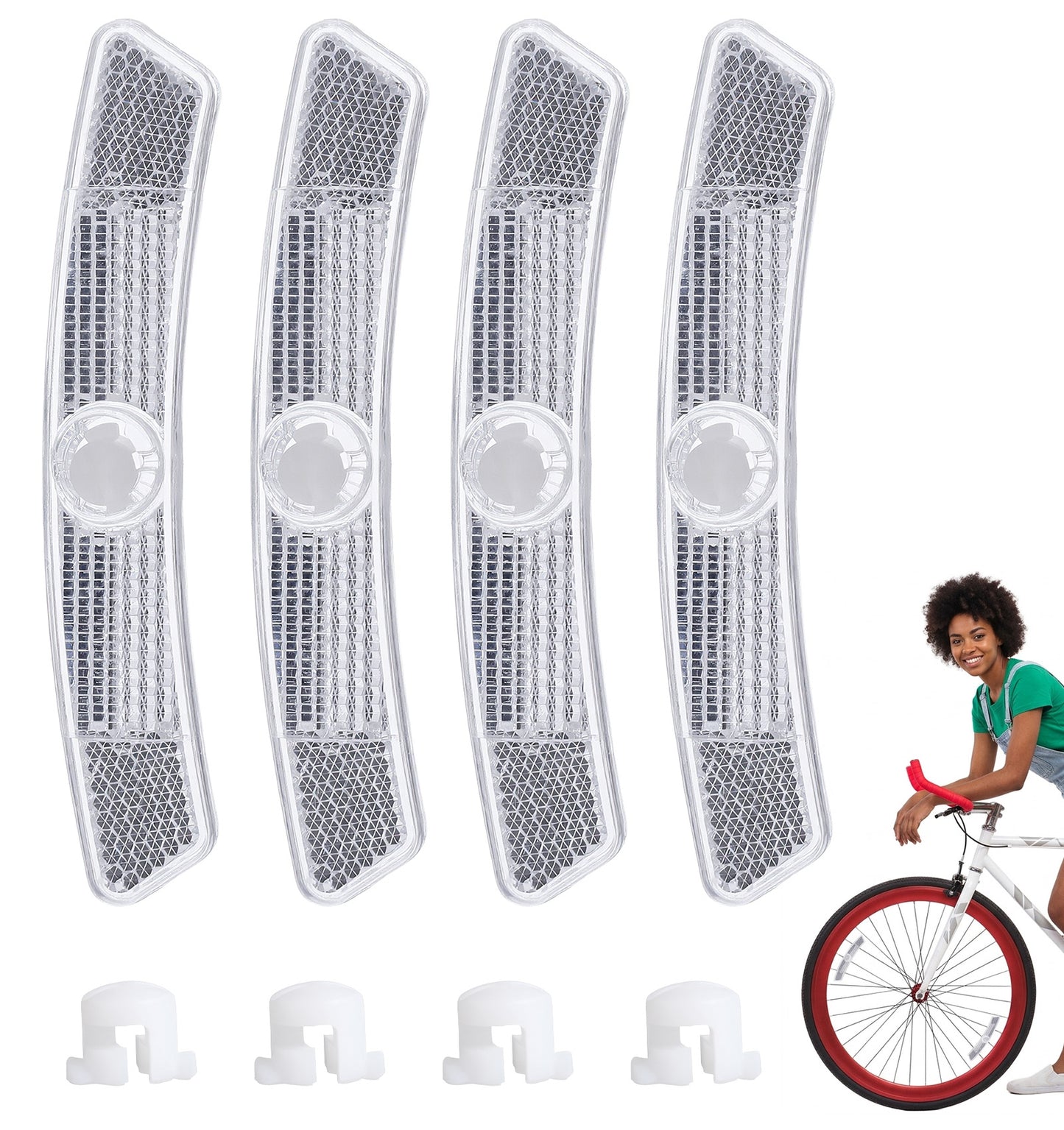 FRCTLNKG Bike Wheel Reflectors