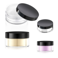 Oruola Loose Powder Containers, Travel Powder Container Set,4pcs 10g & 30g Plastic Empty Reusable Loose Powder Container with Sifter and Lids,Refillable Cosmetic Jars for Face Powder,Blusher,and More