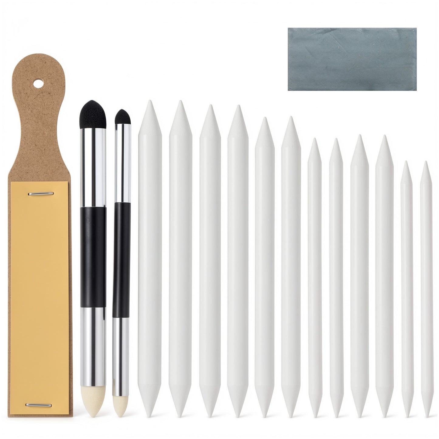 Classicseali 16 Pcs Blending Stumps for Drawing,Washable & Reusable Blending Tools for Drawing Set,Pencil Blender for Charcoal Sketching
