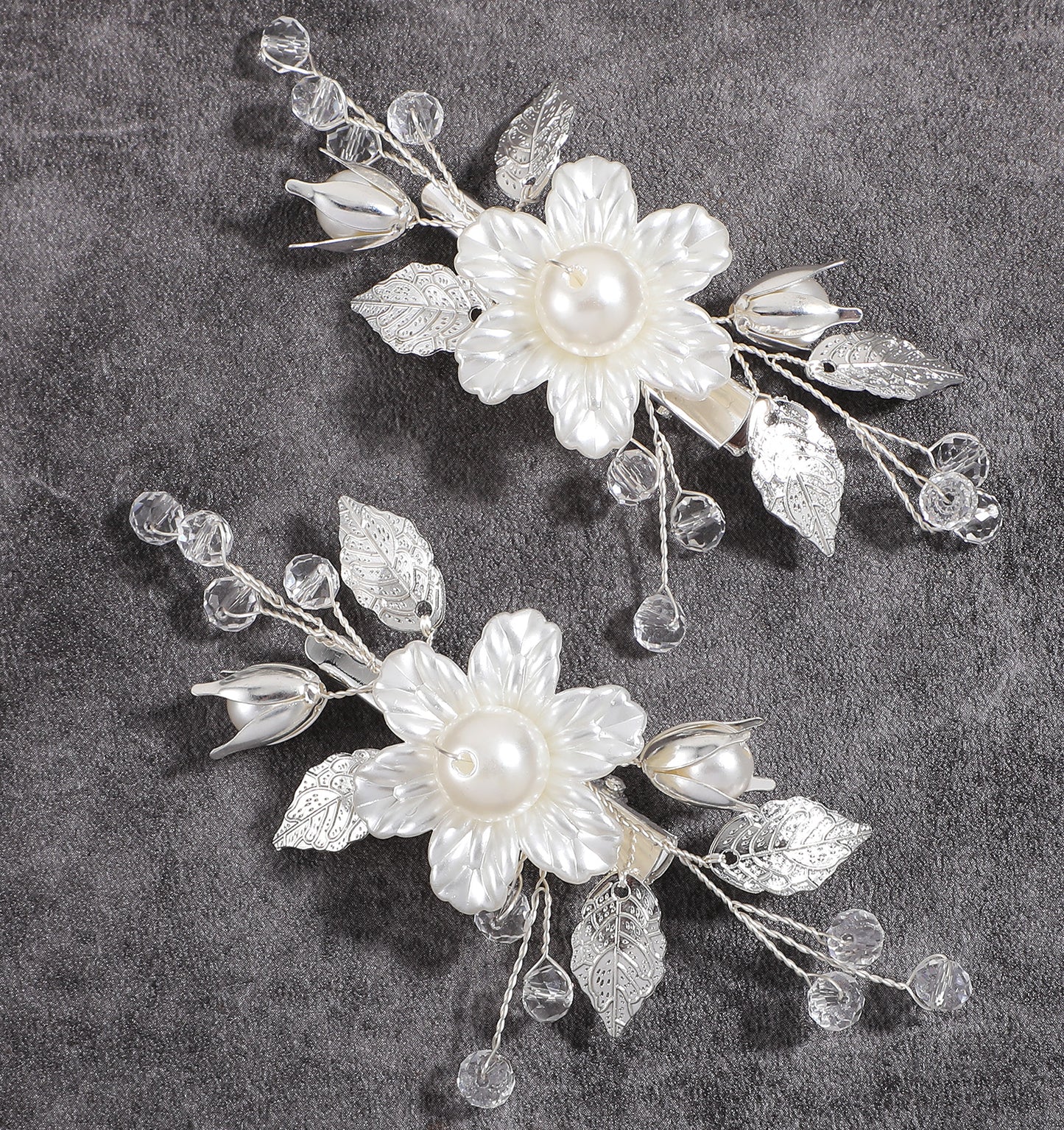 2 Pcs Wedding Bride Hair Accessories Hair Clip