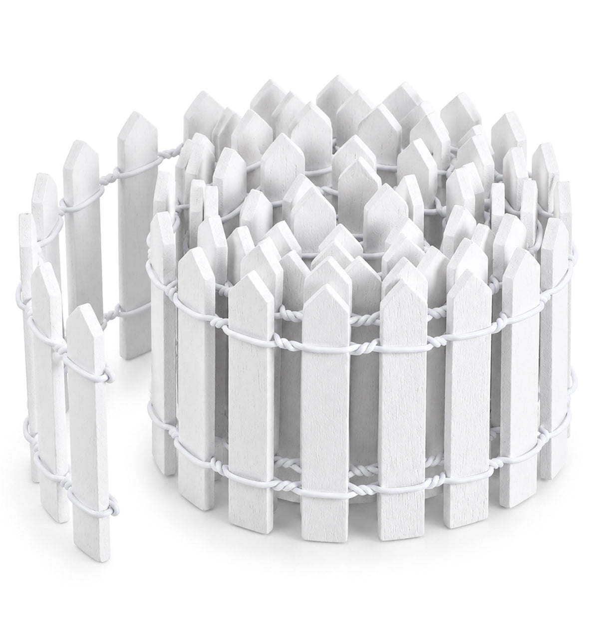 Mini Fence, Mini Picket Fence 35 Inch Durable Weather‑Resistant