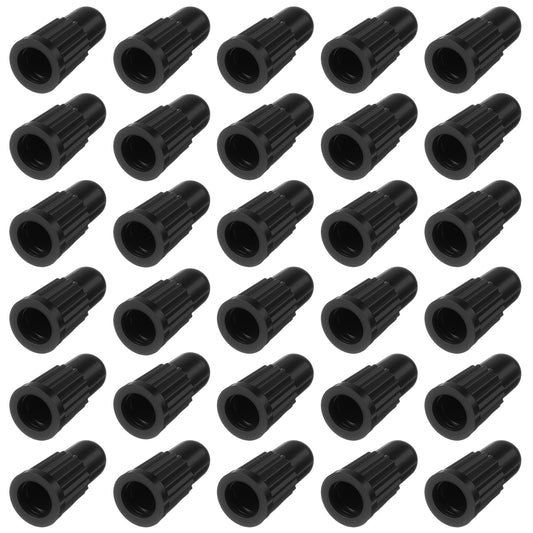 Classicseali 30pcs Presta Valve Caps, Plastic Bicycle Tire Caps Air Dust Stem Covers - Used on Presta French valves for Bicycle, MTB Mountain Bike, Road Bike, Black
