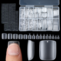 Classicseali 348PCS Toe Nail Tips, Acrylics Matte Transparent Toe Tips, 15 Sizes Toes Nail Extensions, Wide Longer Big Toes Nails, for Women, Men, Girls Nails Art DIY and Salon Foot Manicure