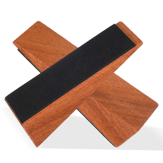 Classicseali 2pcs Wooden Door Wedge, Non-Slip Door Stoppers for Floor - Door Wedges for All Door Types and Surfaces - Each Door Stopper 2.5cm/1Inch Thick, 9.3cm/3.66Inch Long with Rubber