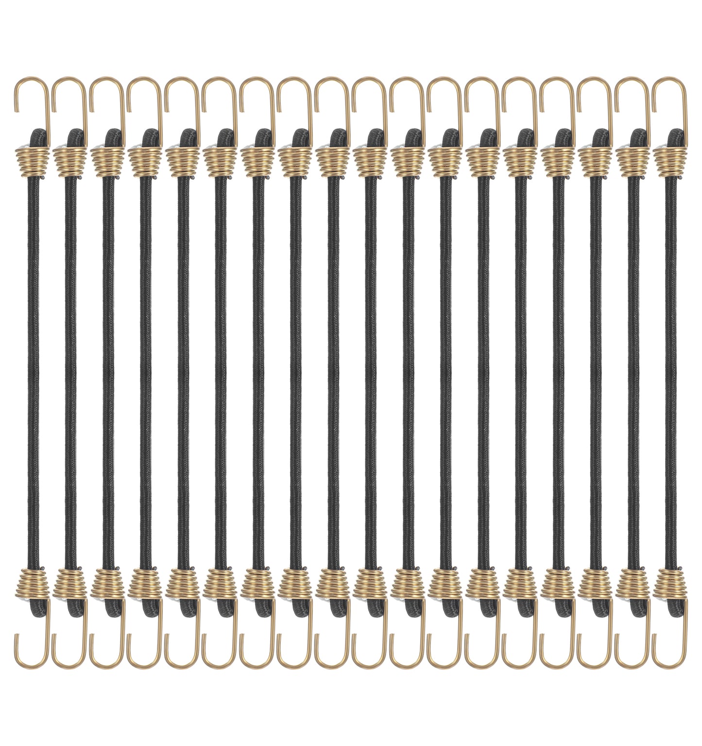 Short Bungee Cords with Hooks, 18Pcs 10" Small Bungee Cord Set, Versatile for Outdoor Camping Tarps Tents Hiking Hunting Trucks Boats