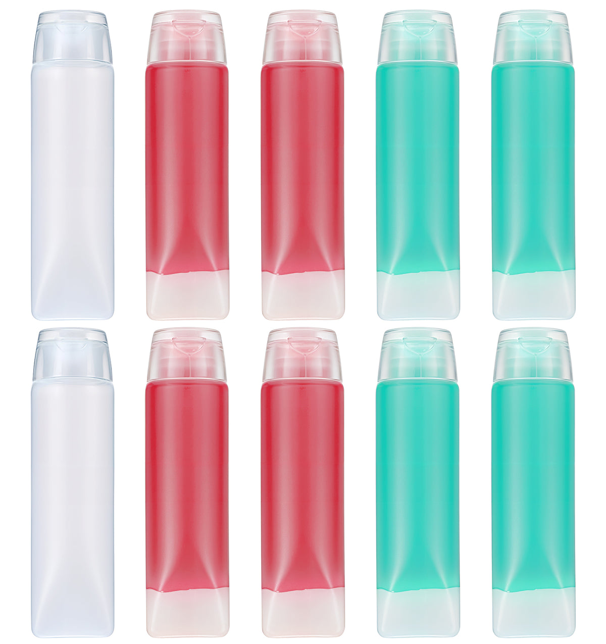 10Pcs Refillable Toothpaste Tube, 30ml Toothpaste Squeezer Clear Portable
