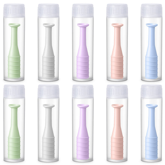 Classicseali 10PCS Contact Lens Remover Tool,Contact Plunger for Soft Contacts,Sufficient Suction Soft Suction Cup,Contacts Insertion Tool,for Remove Artificial Eyes Scleral Lenses,5 Colors