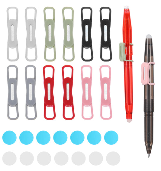 ValueBargain Magnetic Pen Holder for Refrigerator, Silicone Multi-Use Organizer for Whiteboard, Desk, Locker & Refrigerator | Pencil, Dry Erase Marker Holder(12PCS)