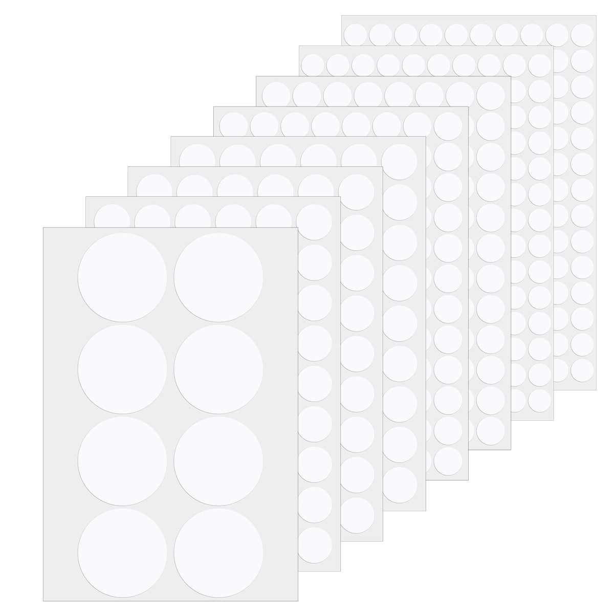 Elegaperma 612Pcs White Stickers to Cover Screw Holes,PVC White Screw Cover