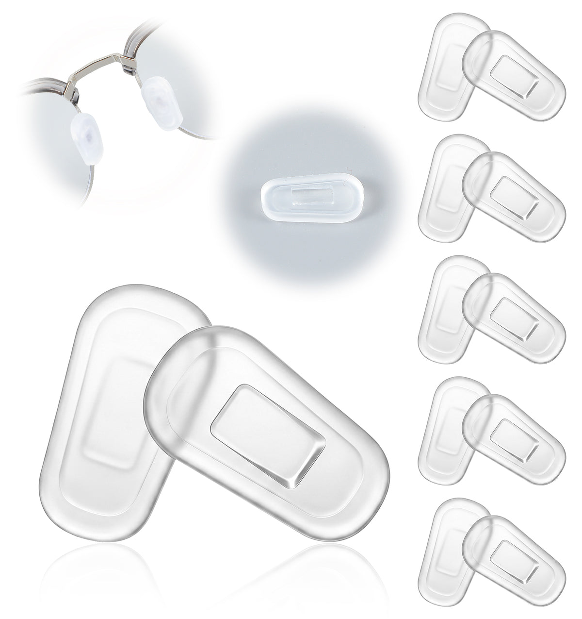 5 Pairs Anti Slip Nose Pads for Glasses, Nose Pads for Glasses