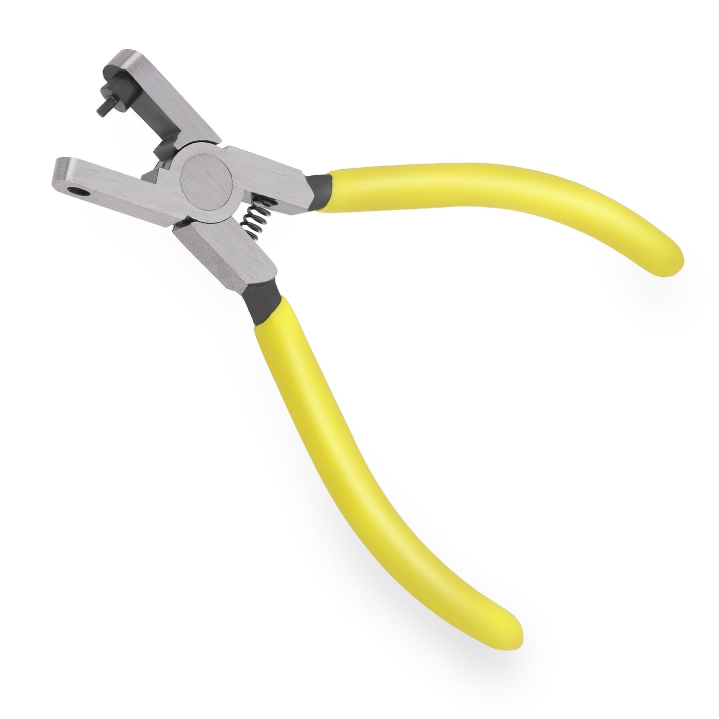 Oruola Belt Hole Puncher,Shoe Hole Puncher,Universal 2.0mm Leather Hole Puncher,Metal Leather Hole Puncher for Belts, Shoes, Fabric, Watch,DIY Home or Crafts Projects, Dog Collars Yellow