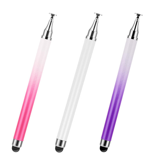 Classicseali 3 Pcs Stylus Pen for All Tablets Tablet Stylus Pen for Tablet Mobile Phone Stylus Rubber Stylus Pen for Tablet Purple White Pink Stylus Pen