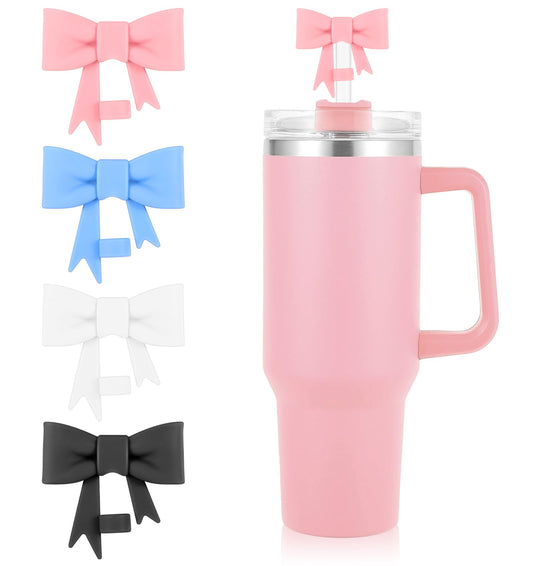 4 Colored Straw caps, Stanley Straw Cap