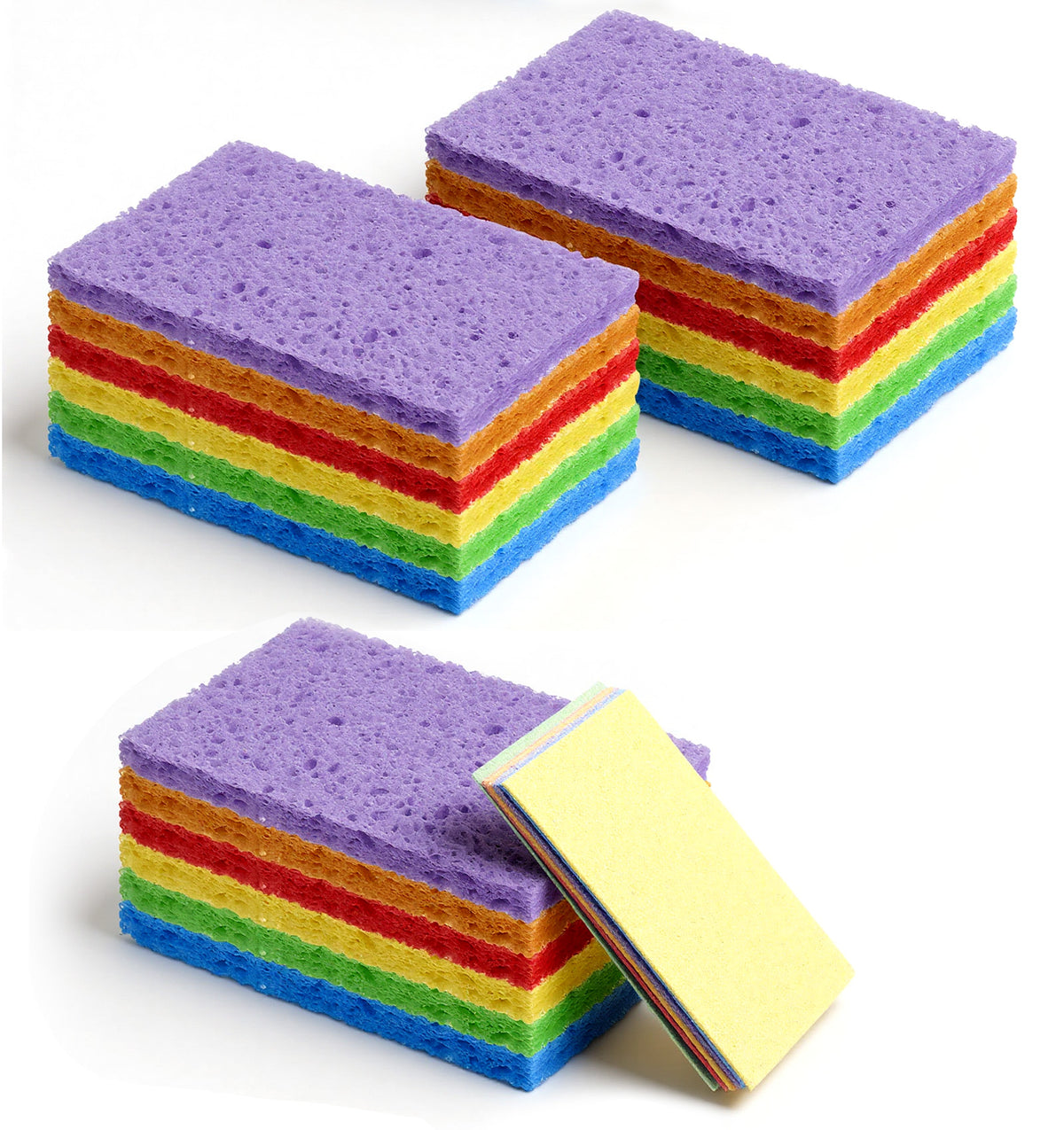 Cellulose Sponge, 18 PCS Cleaning Sponges Kitchen, For Wiping Oil Stains