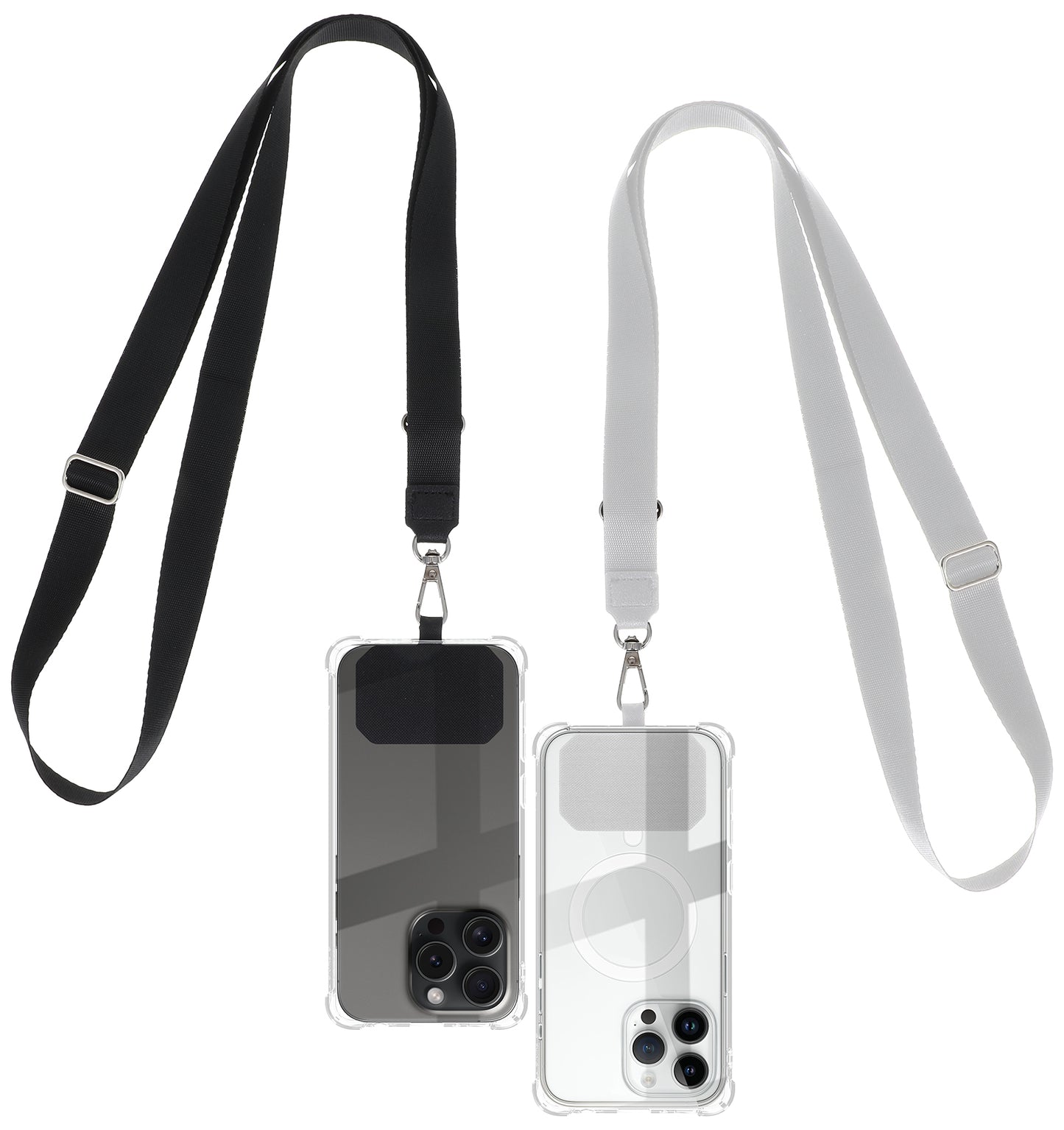 ValueBargain 2 Pcs Mobile Phone Holder Around Neck, Phone Safety Strap Anti Theft Lanyards Neck Strap for Women Fit All Smartphones Case, (2 Colors)