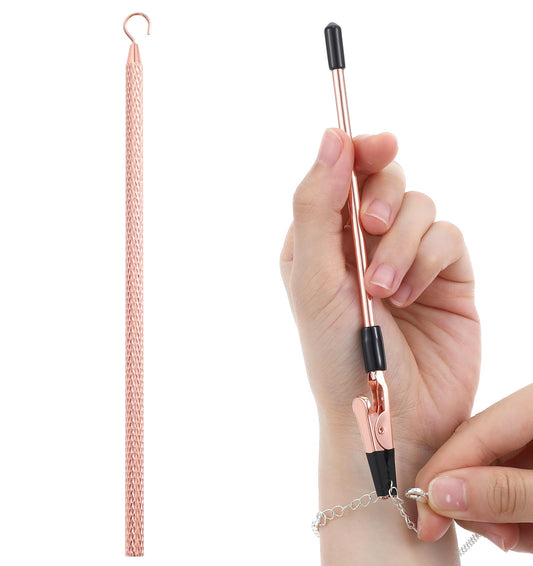 Bracelet Helper Tool, 2 Pcs Jewelry Helper Tool for Bracelet, Bracelets Buddy Assistance with Hook and Clip Design to Put on Yourself for Bracelets, Necklace, Watch Clasps, Crafts