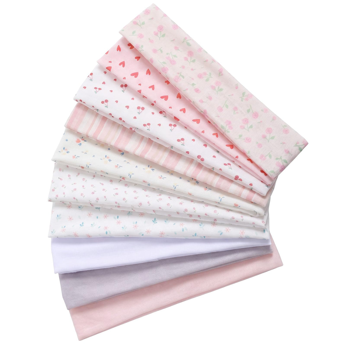 Guduling 10pcs Fabric Headbands for Women,Soft Stretchy Headbands for Girls