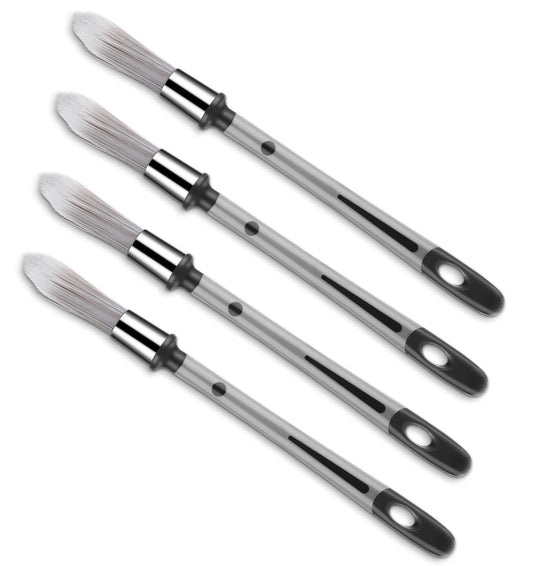 Sash Brushes, ValueBargain 4pcs Paint Brushes for Walls 0.37 Inch, Touch Up Tool for Baseboards Furniture, and House Wall Corners
