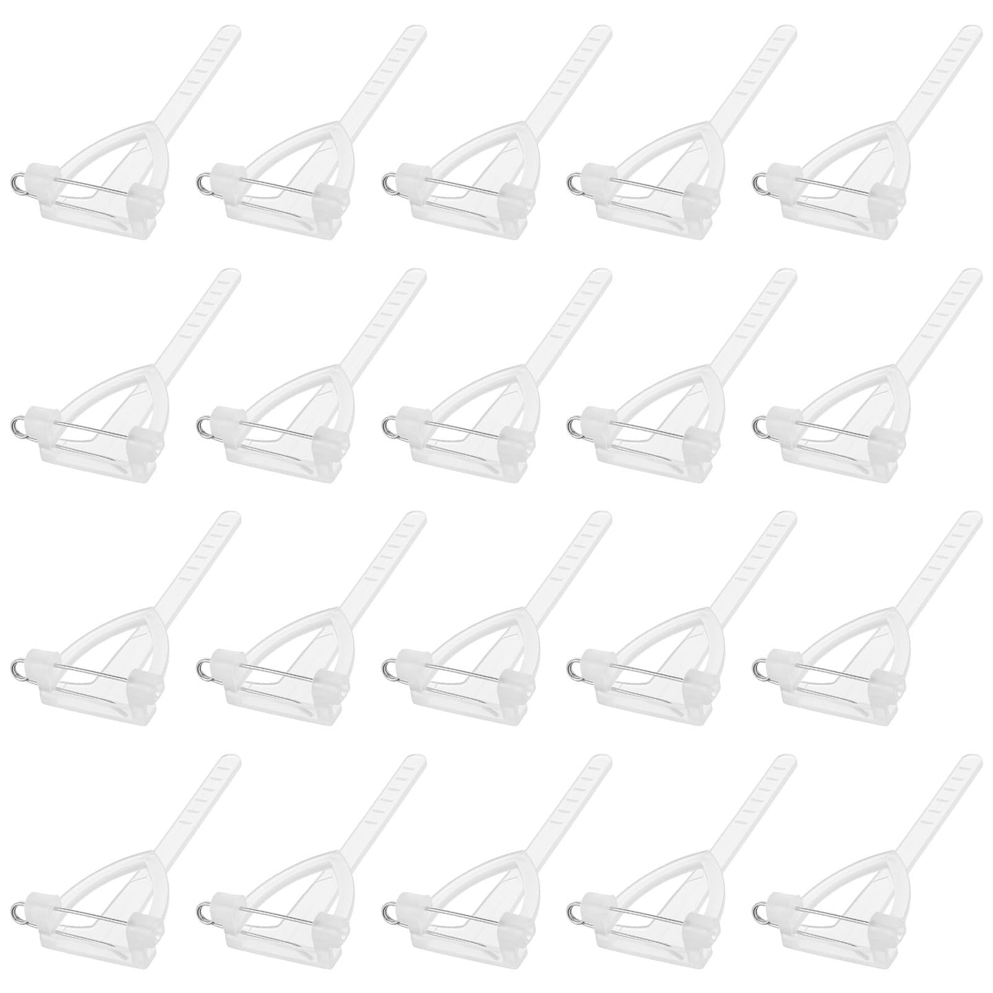Elegaperma 20pcs Boutonnieres Safety Pins, Plastic Corsage Pin, Pins for Boutonniere, T-Shaped Boutonniere Clips, Boutonniere Holder for Wedding Bridegroom Brooch Party