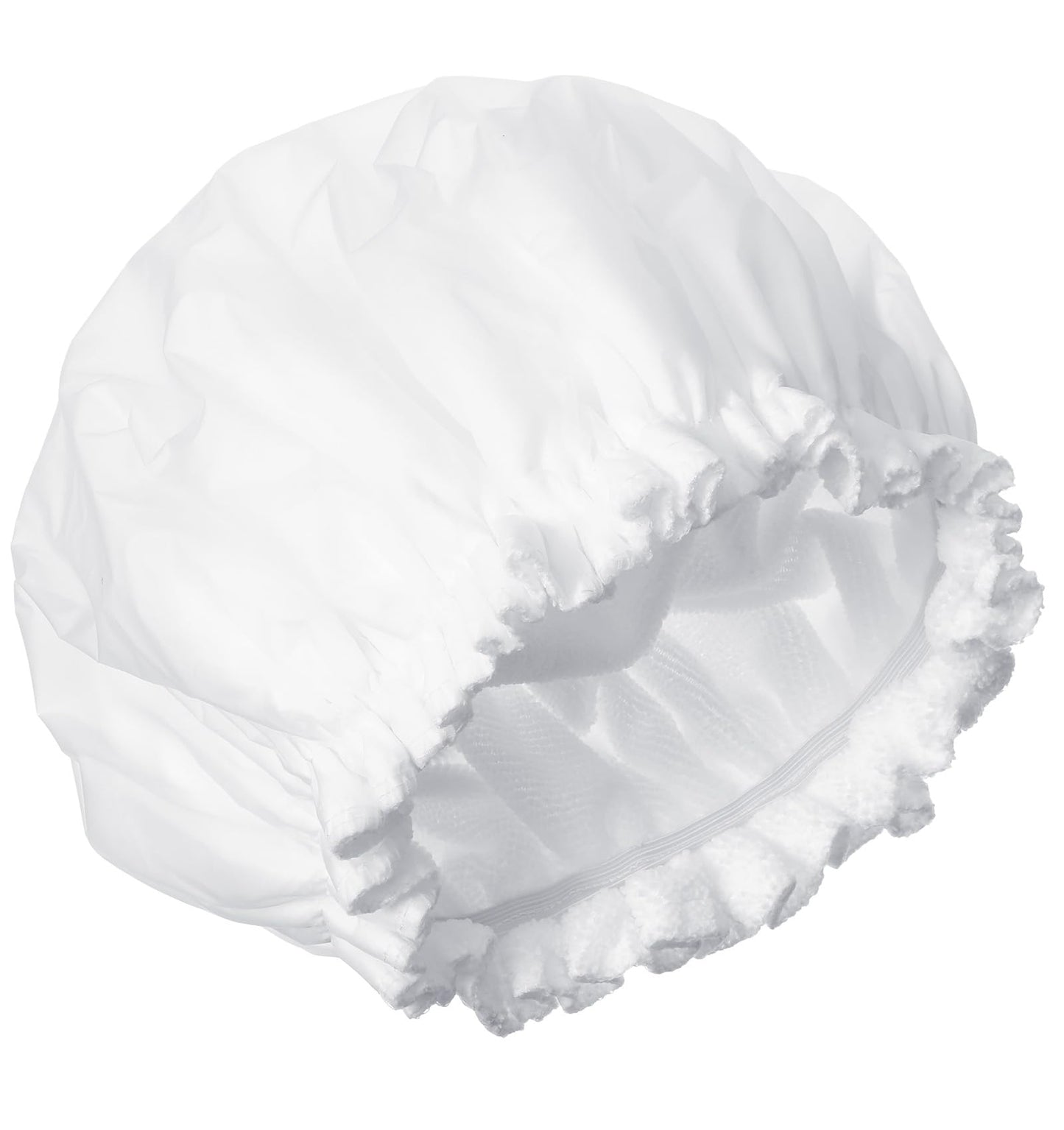 Terry Lined Shower Cap, Reusable Double Layer Lined Shower Cap with Waterproof Elastic Band for All Hair Lengths, Home Spa Salon Use