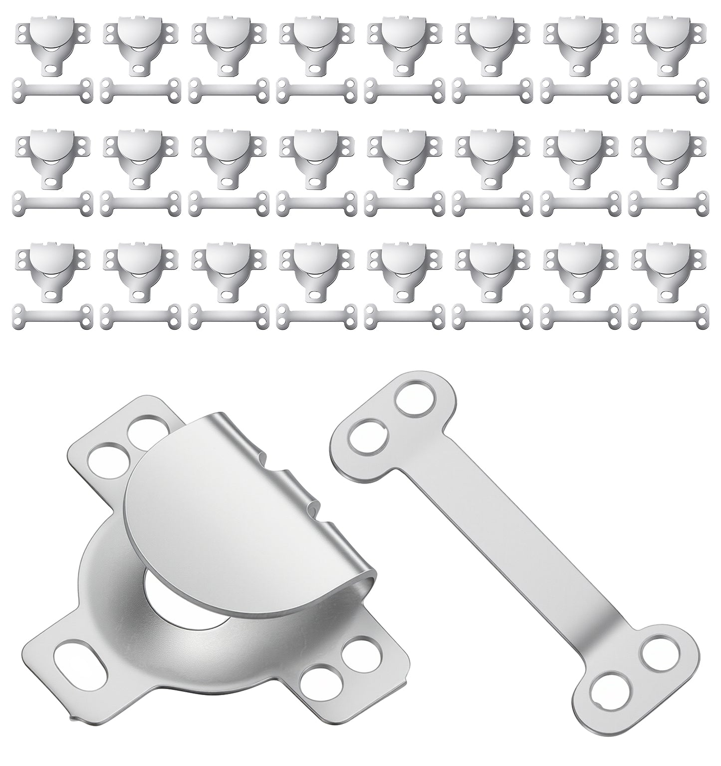 ValueBargain 25Set Sewing Hook and Eye Closures, Metal Iron Fasteners for Clothing, Bra, Jeans, DIY Craft, Reusable Sewing Clasps
