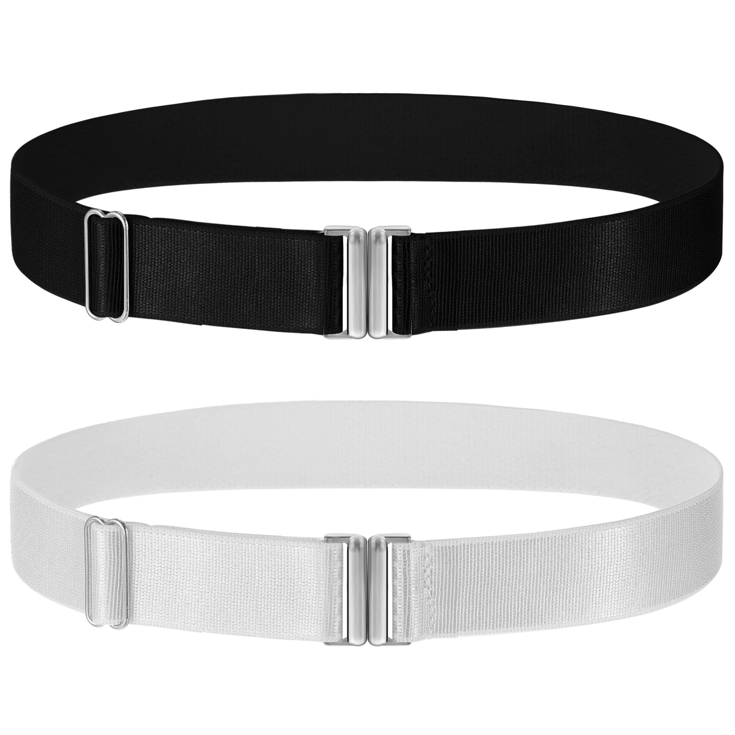 oruola 2 Pairs Thigh Garters for Women,Adjustable Leg Garters for Thigh,Garter Belt with Metal Buckle,Elastic Thigh Garter for Party Prom,Punk Gothic Garters for Women Black & White