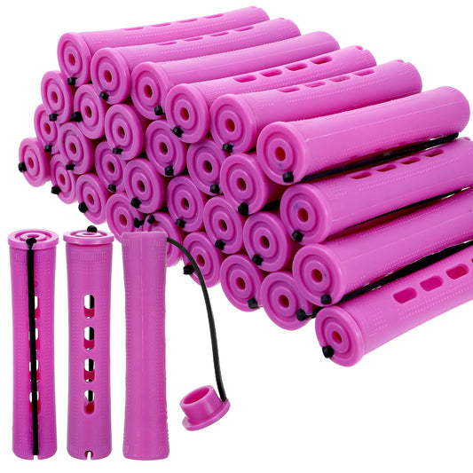 Classicseali 30PCS Perm Rollers,Purple Perm Rods for Black Women Bangs, Small Perms Rods DIY Hair Tools, Used to Create Different Types of Hairstyles at Home and Salon, Such as Curly and Wavy Hair