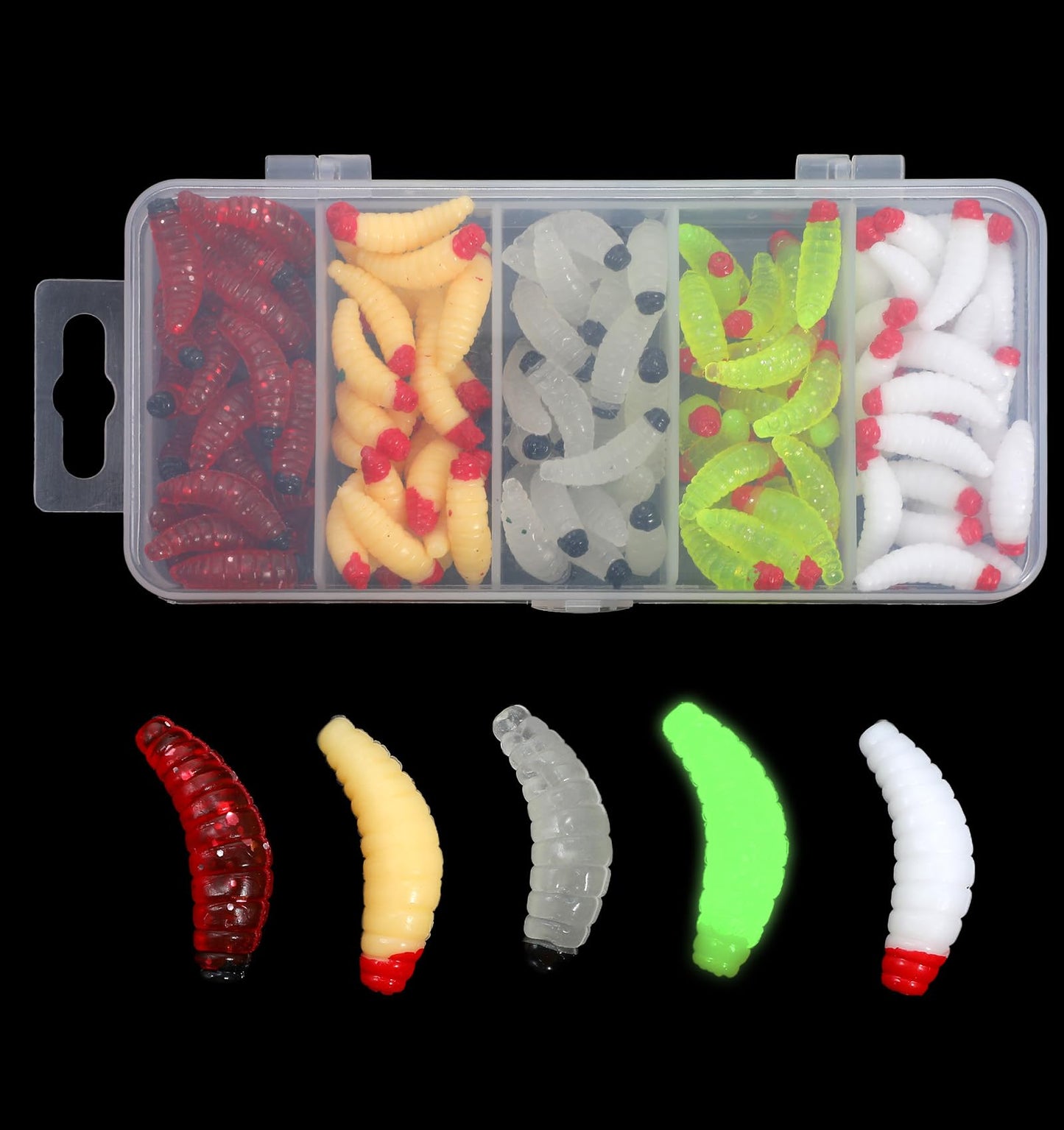 Micro Fishing Lures, 125Pcs Small Fishing Lures, Ultimate Bionics, Accurate Fish Luring, Economical and Practical, Easy to Store