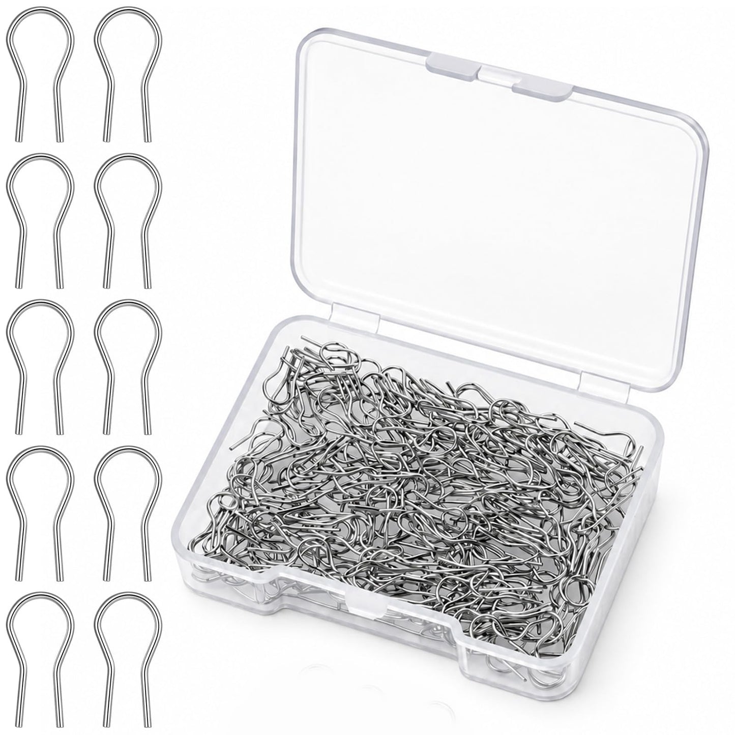 Elegaperma 200Pcs High Fire Wire for Ceramics, R-Shaped Nichrome Wire