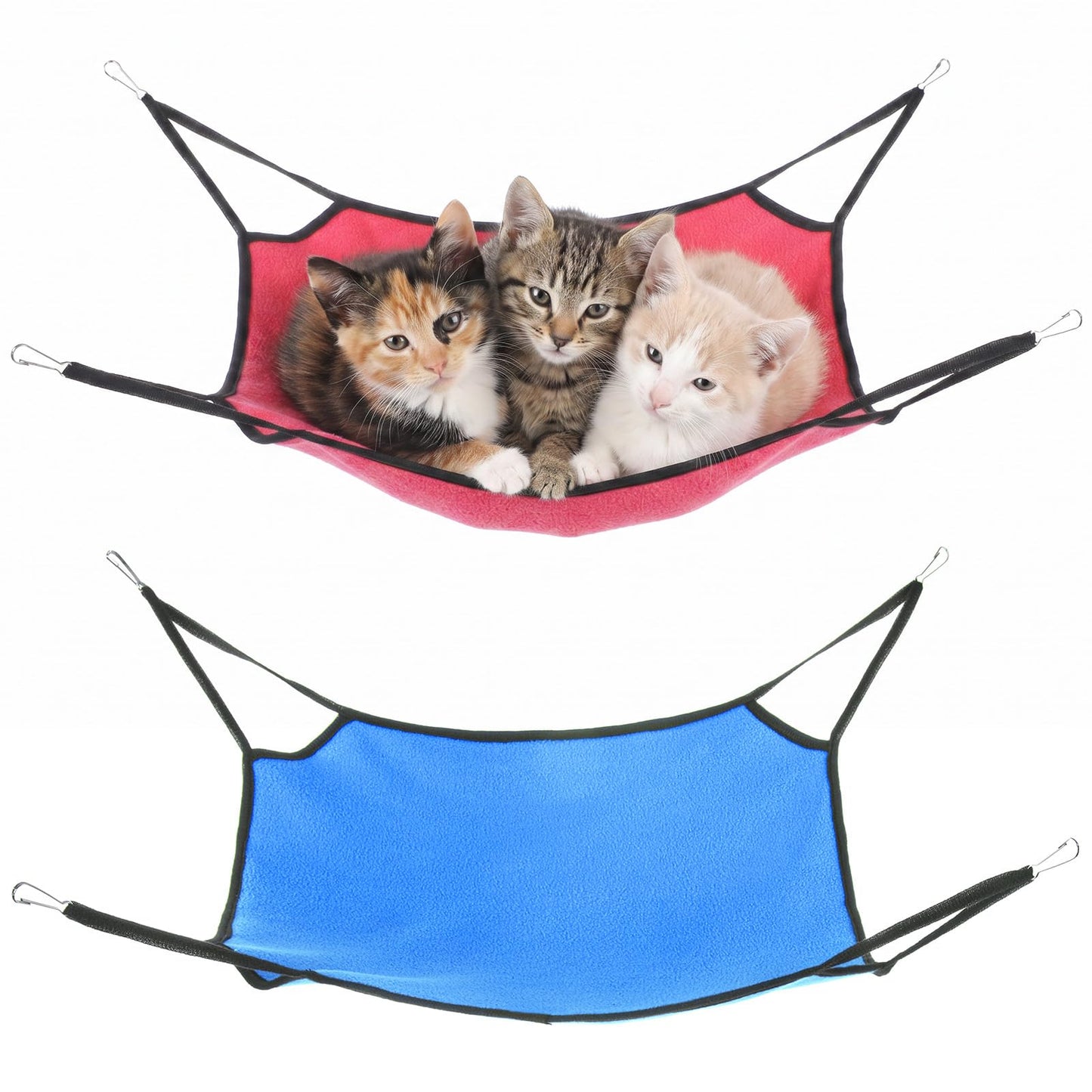 Classicseali 2 Pcs Hammock for Cats,Soft Cat Hammock for Cage