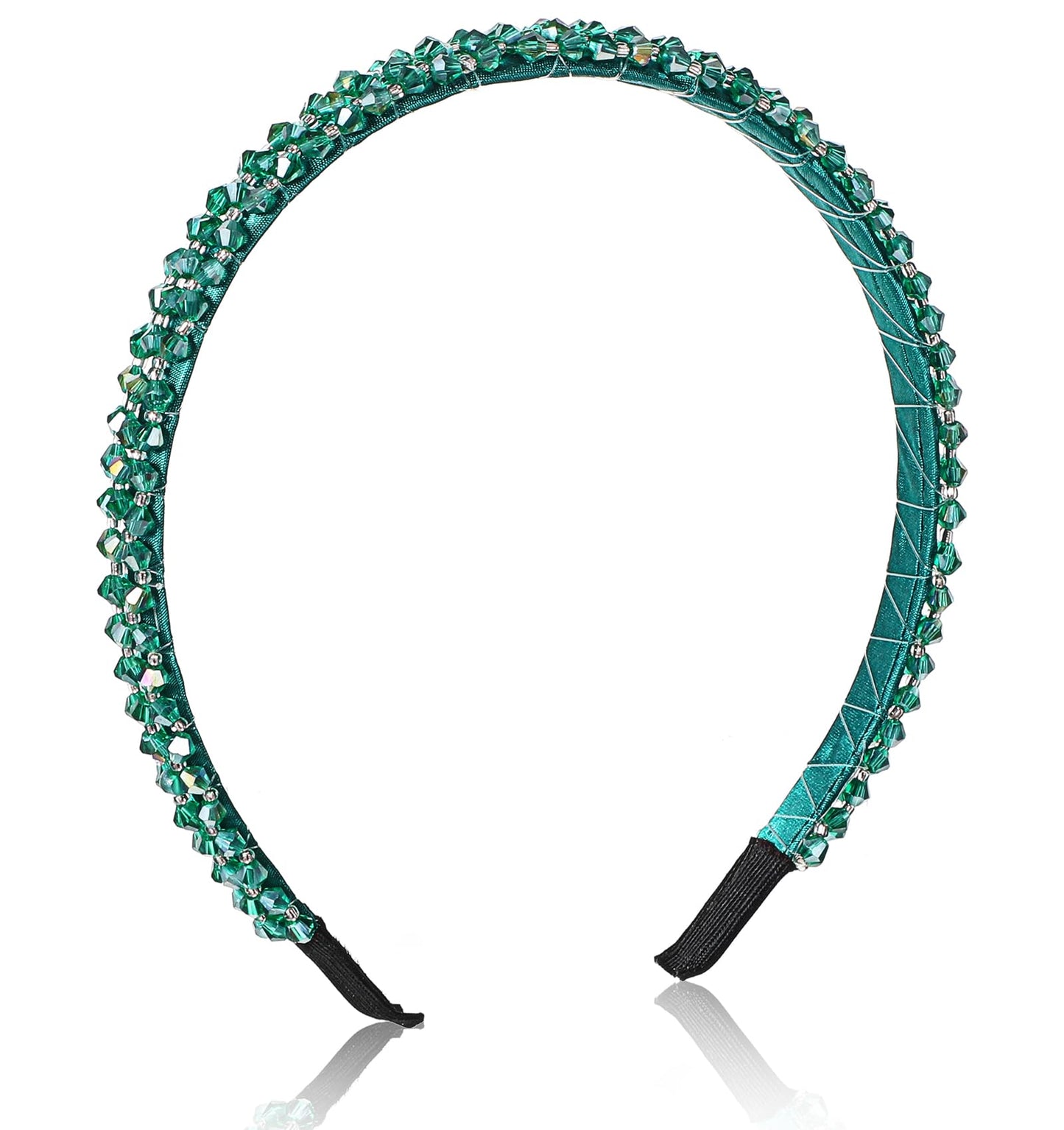 Green Headbands for Women, Wicked Headband, Pearl Headbands, Emerald Green Headband, Green Headband for Girls and women, Dark Green Headband