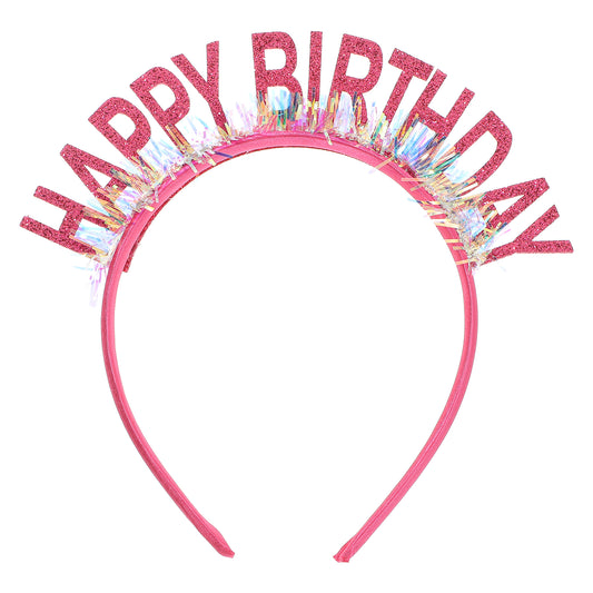 oruola Birthday Girl Headband,Happy Birthday Headband Girl,Birthday Headband for Women Girls,Happy Birthday Tiara Hair Accessories,Glitter Girls Birthday Headband,Birthday Decorations,Gifts(Pink)