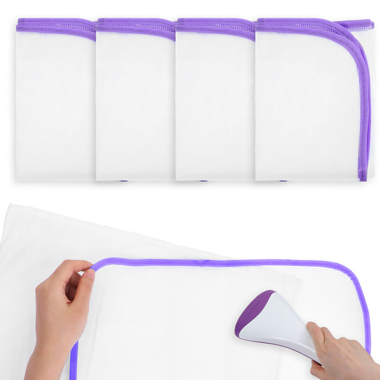 oruola 4 Pcs Ironing Cloth,Pressing Cloths,Ironing Clothes Protector Mesh,Protective Ironing Clotht for Avoid Ironing Damage And Shine To Garments Clothes(40 * 60CM)