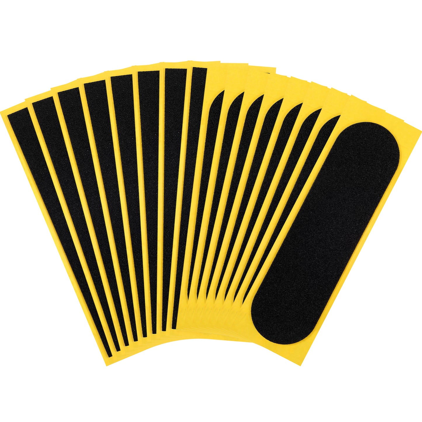 Elegaperma 16pcs That Tape Fingerboard, Soft Foam Fingerboard Grip Tape, Easy Peel Fingerboard Foam Grip Tapes, Square and Oval (110mmx38mm, 100mmx28mm)