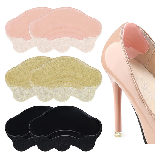 Oruola Heels Cushion Pads,Heel Grips for Womens Shoes Silicone Heel Protector Heel Cushions for Heel Pain Relief Filler Improved Shoe Fit and Comfort Stop Heel Slip and Blister(3 Pairs)