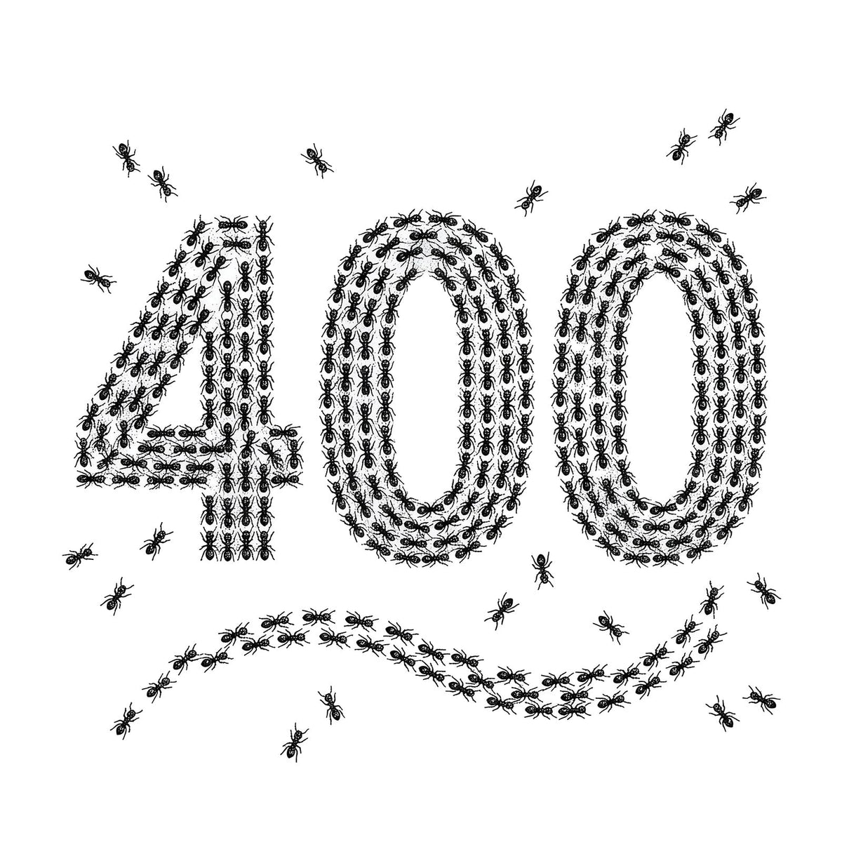 Elegaperma 400pcs Plastic Toy Ants,Realistic Fake Ants,0.67", Black
