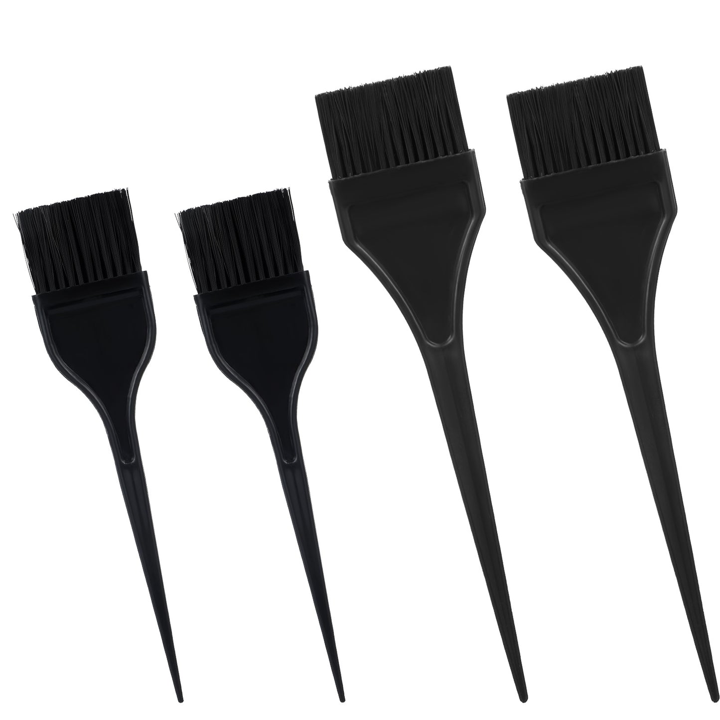 Guduling 4 Pcs Tint Brush,Black Dye Brush, Durable Hair Colour Brushes, Hair Dyeing Comb Brushes, Applicator Tools, for DIY Hairs Coloring Perm, Bleaching, Toner