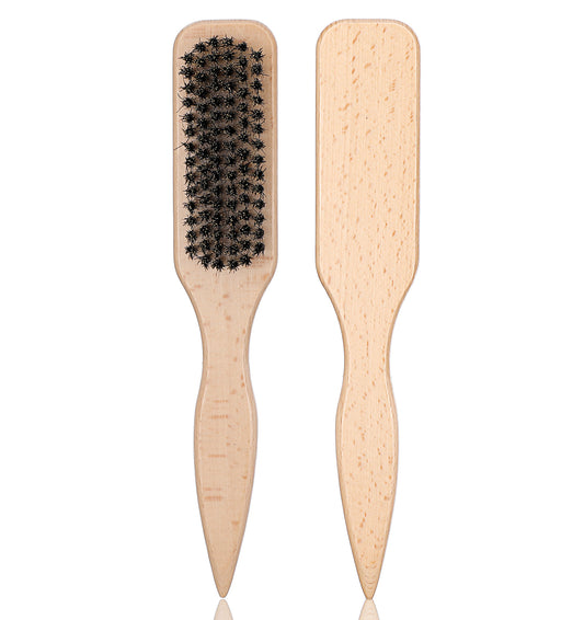 Backcombing Brush, 2 Pcs Afro Hair Brush, 22.5 cm Sleek Hair Brushes with Rat-tail Handle for Slick Back, Women, Men, Afro, Thin to Medium Hairstyle, Beard, Ponytails, Buns