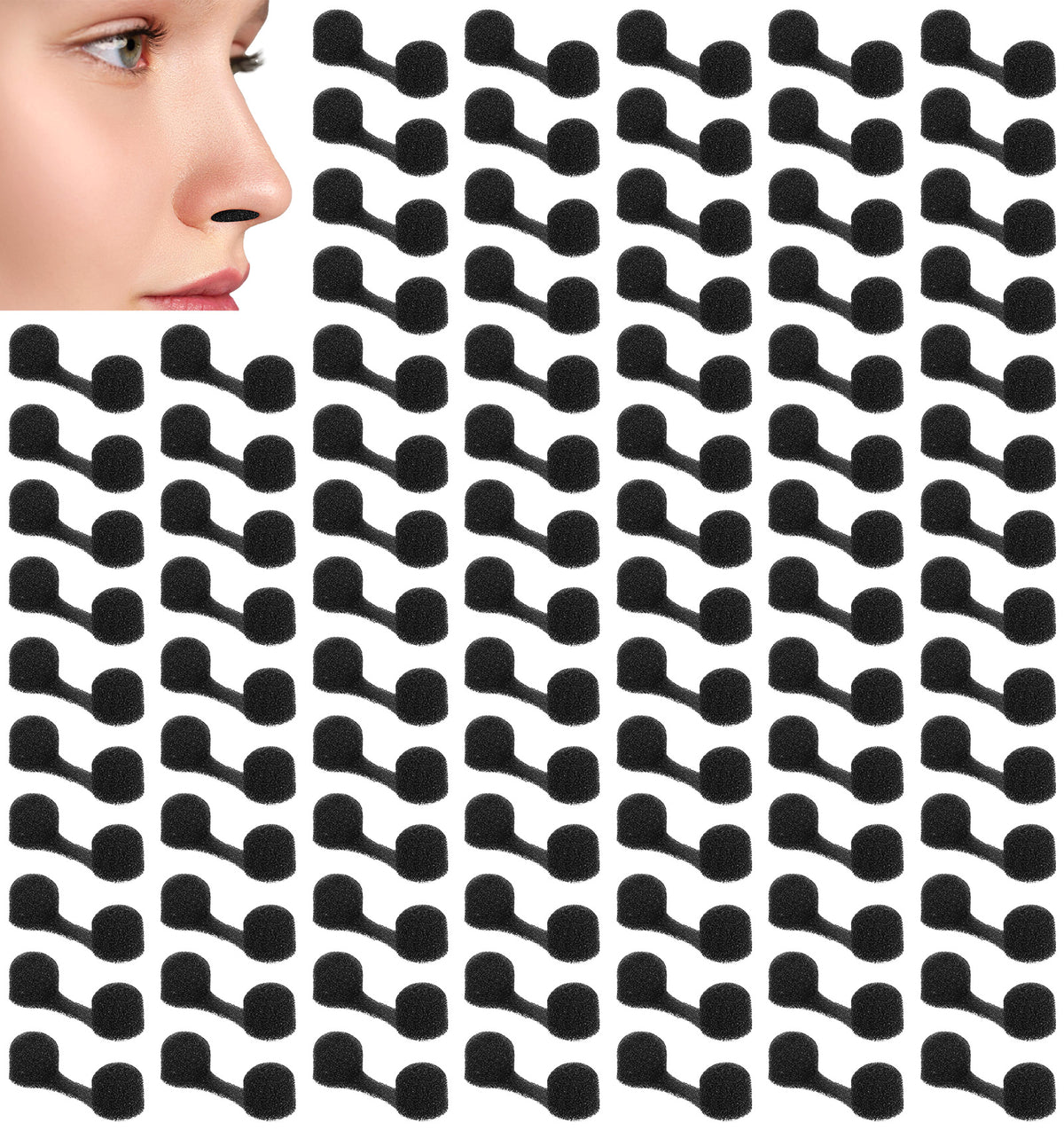 100 Pcs Nasal Filters, Disposable Welder Nose Filters for Dust