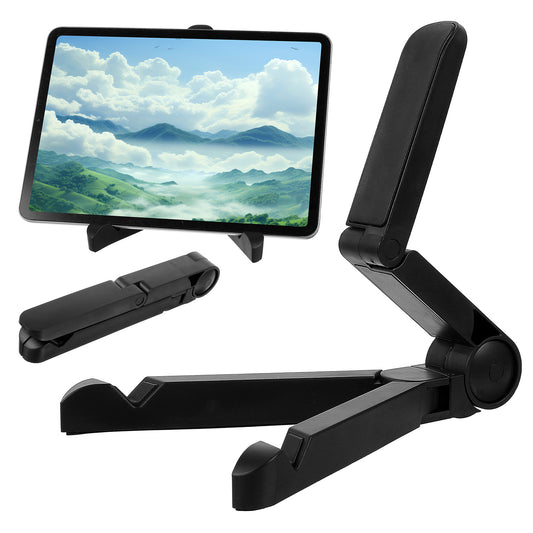 oruola Stand for Tablet,Adjustable Tablet Stand, Tablet Holder,Folding Universal size Compatible with every smartphone for Office Compatible,Black