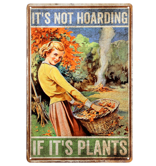 30 cm Tin Signs Vintage Garden Signs for Outdoor