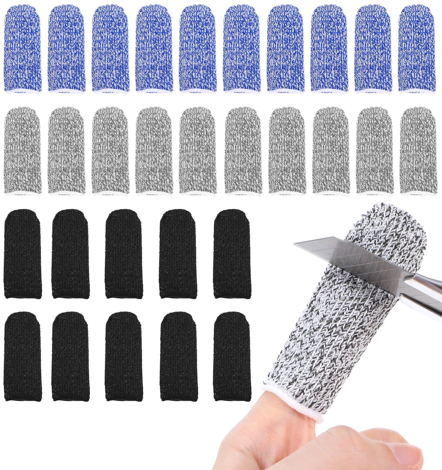 30 Piece Finger Cover, Anti Cutting Finger Protection Cover, Thumb Protection Cover
