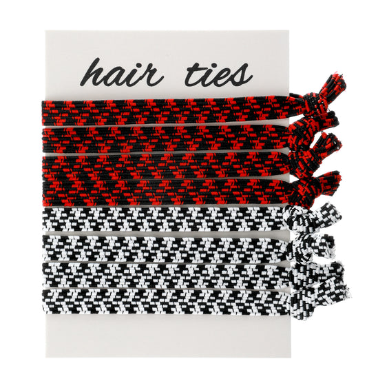 8 Pcs Hair Ties for Men, Mens Hair Ties Knotted, No Crease & No Damage for Thick, Curly, Dense Hairs, Elastic Coils for Buns & Ponytails