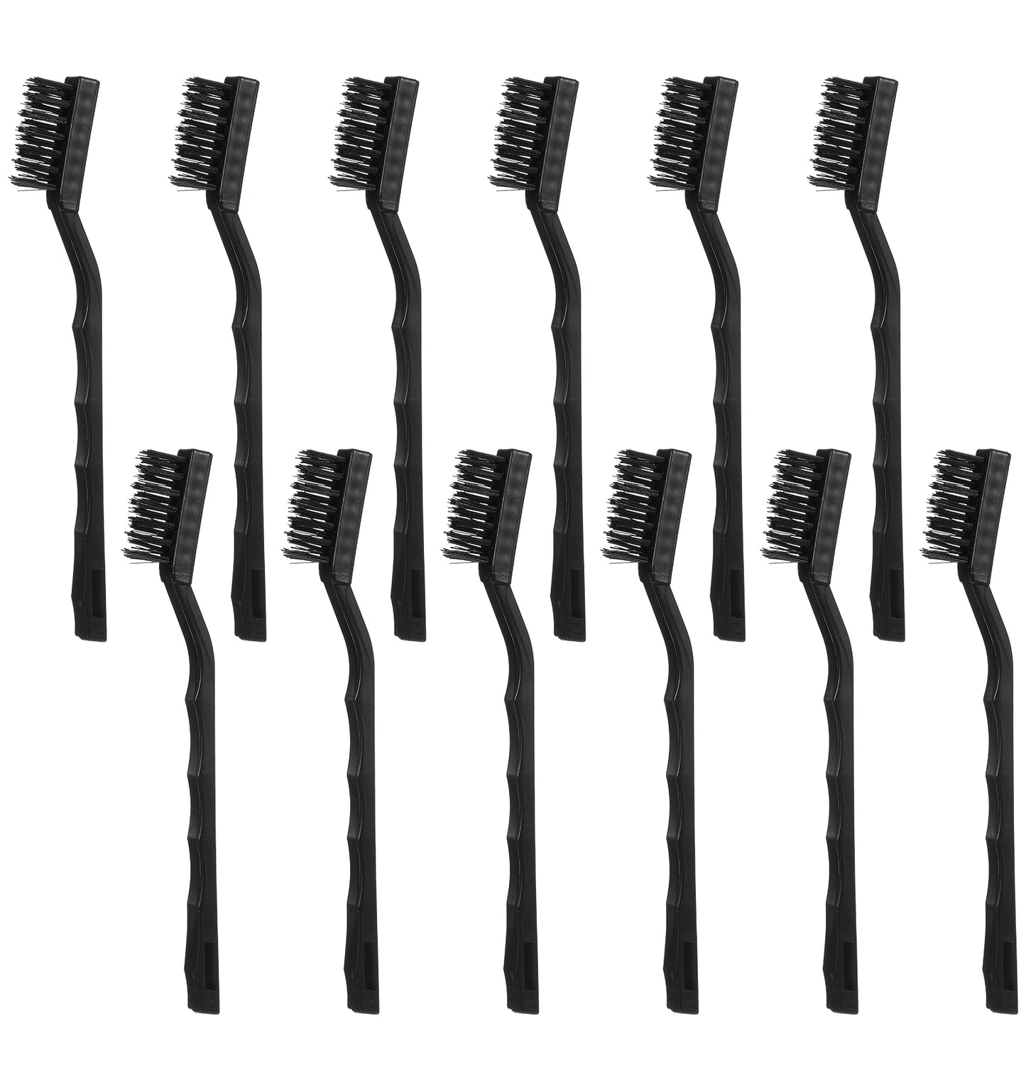 Anti Static Brushes, Nylon Wire Brushes, Keyboard Motherboards, Circuit Boards Electronic Devices Tool Set, Plastic Handle Anti Static Brushes(10Pcs)