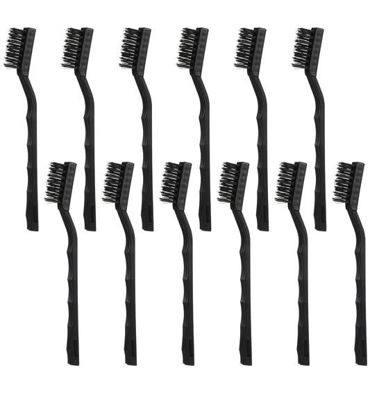 Anti Static Brushes, Nylon Wire Brushes, Keyboard Motherboards, Circuit Boards Electronic Devices Tool Set, Plastic Handle Anti Static Brushes(10Pcs)