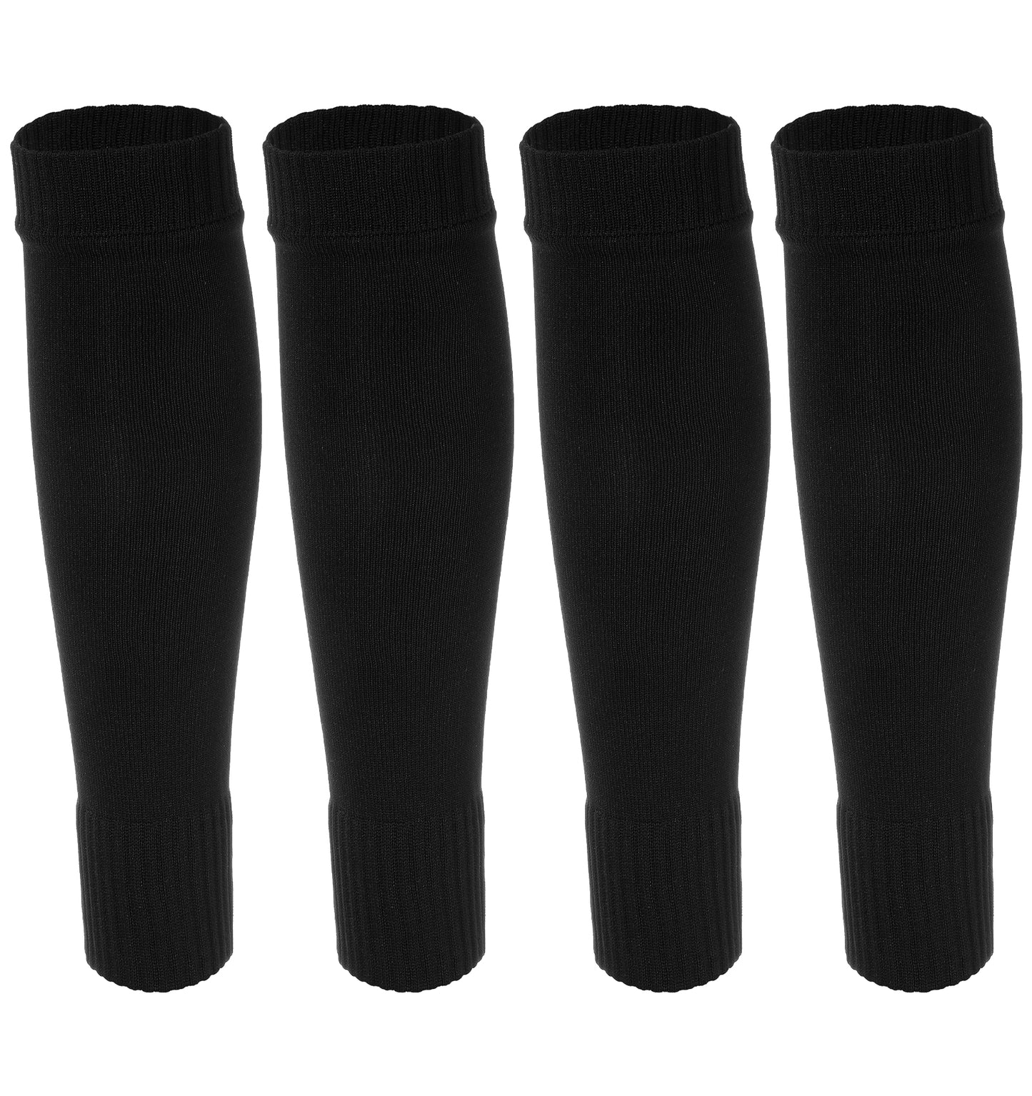 2 Pairs Pre Cut Football Socks, Cut Socks Football for Footballs Leg Protection, Breathable & Lightweight Design Compatible with Grip Sock & Shin Guards