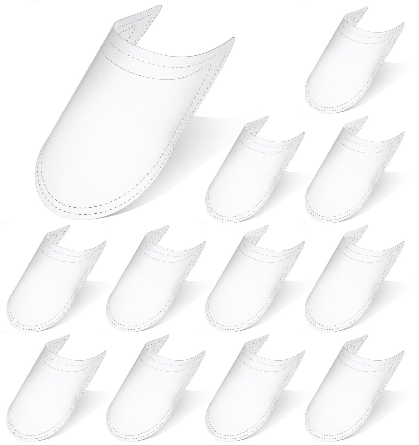 Shoe Shaper Inserts, 12Pcs Shoe Form, Three-dimensional Toe Support Freely Cuttable High-toughness Pp Plastic, Special Shoes Shape Adaptation for Daily Storage, Long-term Storage, Store Display