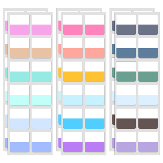 Classicseali 720PCS Page Tabs,Repositionable Book Notes Tabs,Writable Annotating Tabs, Medium Labels for Notebooks, Bibles, Binders, Folders, Planners and Diaries, Multicolor